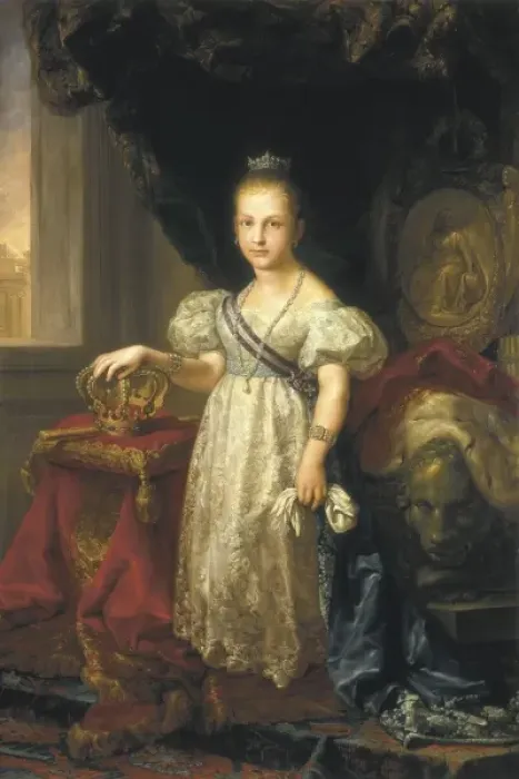 Framed Print : LOPEZ Y PORTAс, Vicente (1772-1850). Isabel Framed Print : LOPEZ Y PORTAс, Vicente (1772-1850). Isabel