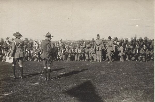 Lord Baden Powell at international rally, Egypt