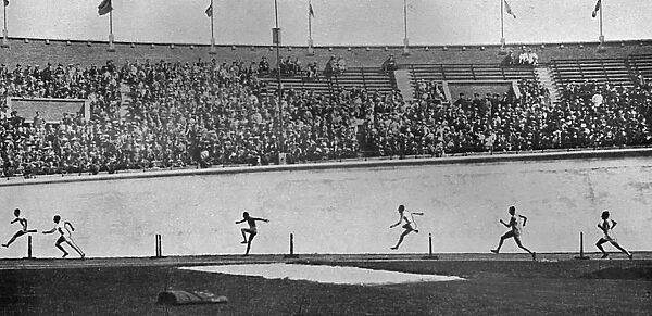 Lord Burghley winning the 400m hurdles at 1928 Olympics