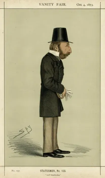 Framed Print : Lord Campbell and Stratheden, Vanity Fair, Spy Framed Print : Lord Campbell and Stratheden, Vanity Fair, Spy