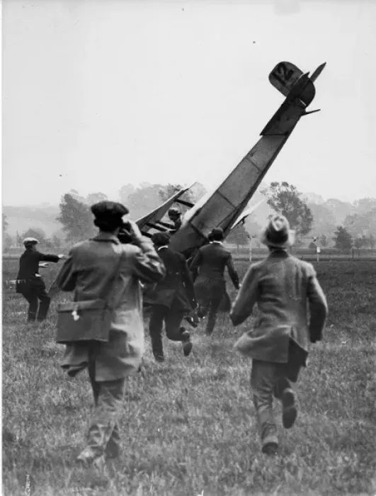 Framed Print : Lord Carbery in a Bristol Scout A modified tips up his nose Framed Print : Lord Carbery in a Bristol Scout A modified tips up his nose