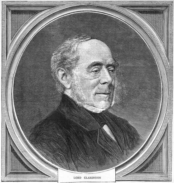 Framed Print : Lord Clarendon, George William Frederick Villiers