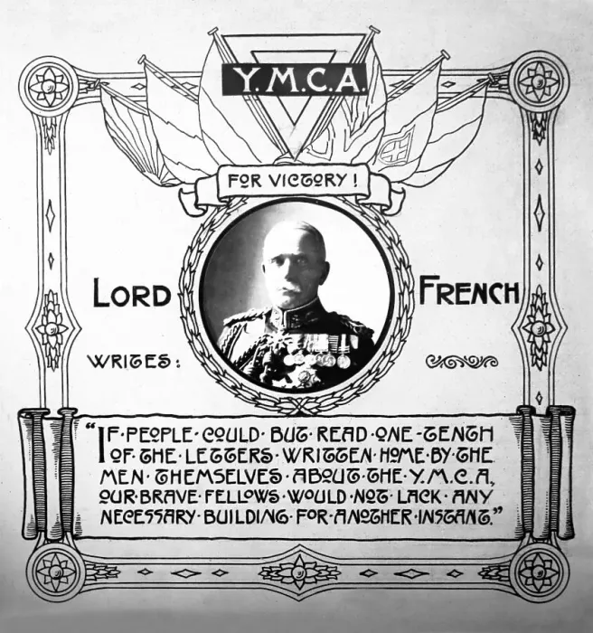 Framed Print : Lord French message about YMCA during WW1 Framed Print : Lord French message about YMCA during WW1