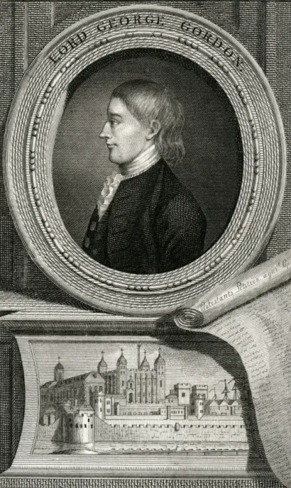 Framed Print : Lord George Gordon / 1780 Framed Print : Lord George Gordon / 1780