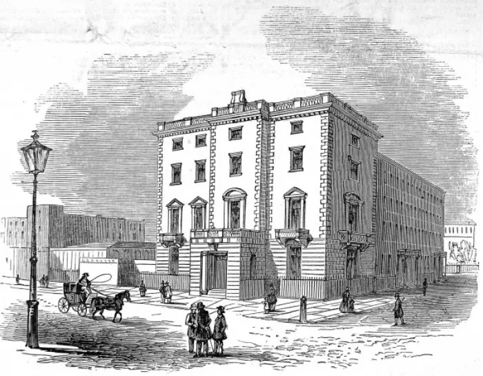 Framed Print : Lord John Russells House, Chesham Place, London, 1845 Framed Print : Lord John Russells House, Chesham Place, London, 1845