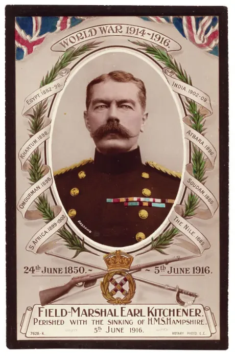 Framed Print : Lord Kitchener black bordered Mourning Card Framed Print : Lord Kitchener black bordered Mourning Card