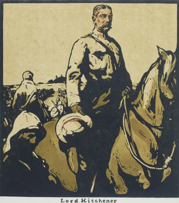Framed Print : Lord Kitchener on horseback, Khartoum, Sudan Framed Print : Lord Kitchener on horseback, Khartoum, Sudan