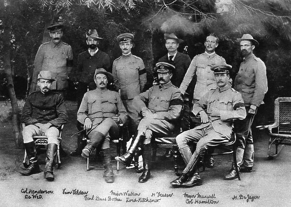 Lord Kitchener at peace conference that ended Boer War