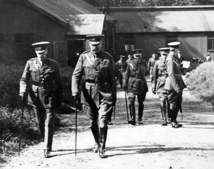 Framed Print : Lord Kitchener at Royal Engineer Cadets training centre Framed Print : Lord Kitchener at Royal Engineer Cadets training centre