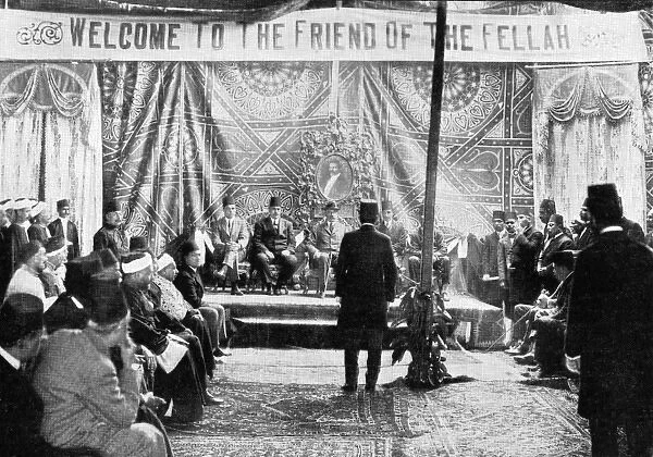 Lord Kitchener welcomed by the Egyptian Fellah