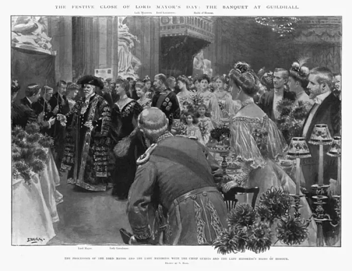 Framed Print : The Lord Mayor of Londons Banquet Framed Print : The Lord Mayor of Londons Banquet