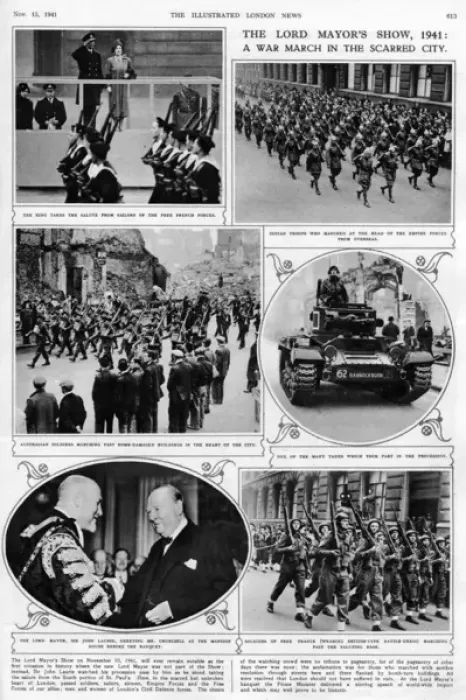 Framed Print : The Lord Mayors Show during World War Two Framed Print : The Lord Mayors Show during World War Two