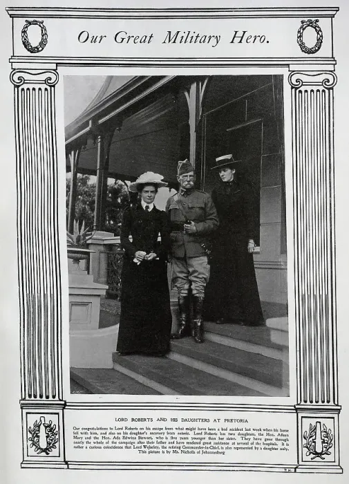 Framed Print : Lord Roberts and daughters Framed Print : Lord Roberts and daughters