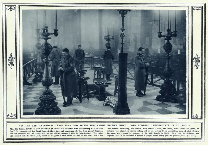 Framed Print : Lord Robert's lying-in-state in St Paul's Framed Print : Lord Robert's lying-in-state in St Paul's