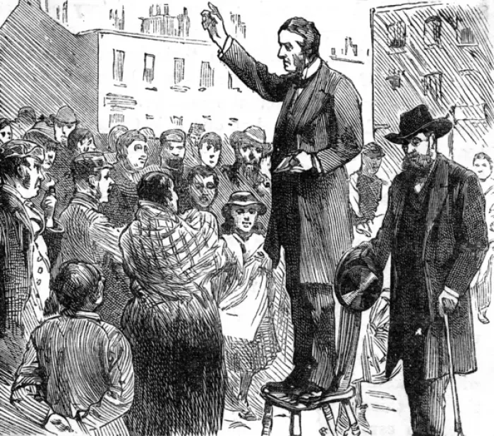 Framed Print : Lord Shaftesbury Preach Framed Print : Lord Shaftesbury Preach