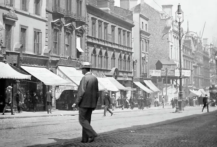 Framed Print : Lord Street, Liverpool, early 1900s Framed Print : Lord Street, Liverpool, early 1900s