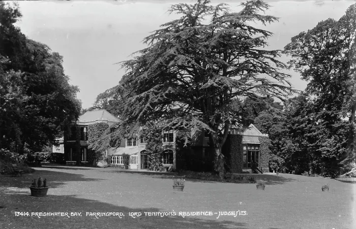 Framed Print : Lord Tennyson's Residence at Farringford Framed Print : Lord Tennyson's Residence at Farringford