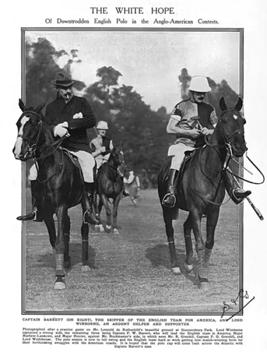 Framed Print : Lord Wimborne & the England polo team, 1914 Framed Print : Lord Wimborne & the England polo team, 1914