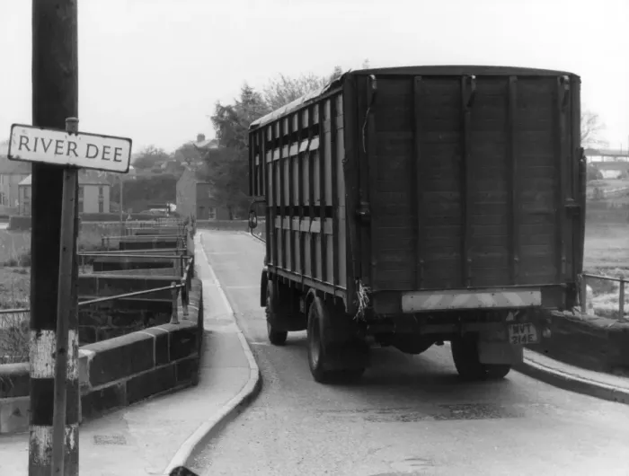 Framed Print : Lorry Going over Bridge Framed Print : Lorry Going over Bridge