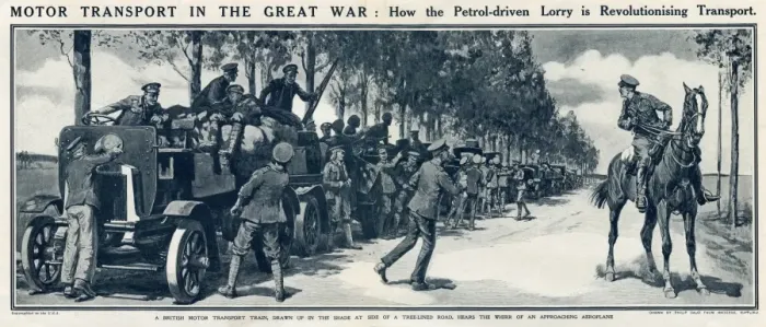 Framed Print : How the lorry is revolutionising transport in the Great War Framed Print : How the lorry is revolutionising transport in the Great War