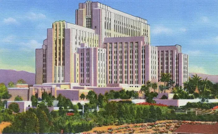 Framed Print : Los Angeles, California - County General Hospital Framed Print : Los Angeles, California - County General Hospital