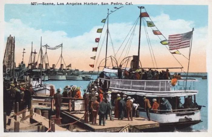 Framed Print : Los Angeles Harbour, San Pedro, California, USA Framed Print : Los Angeles Harbour, San Pedro, California, USA