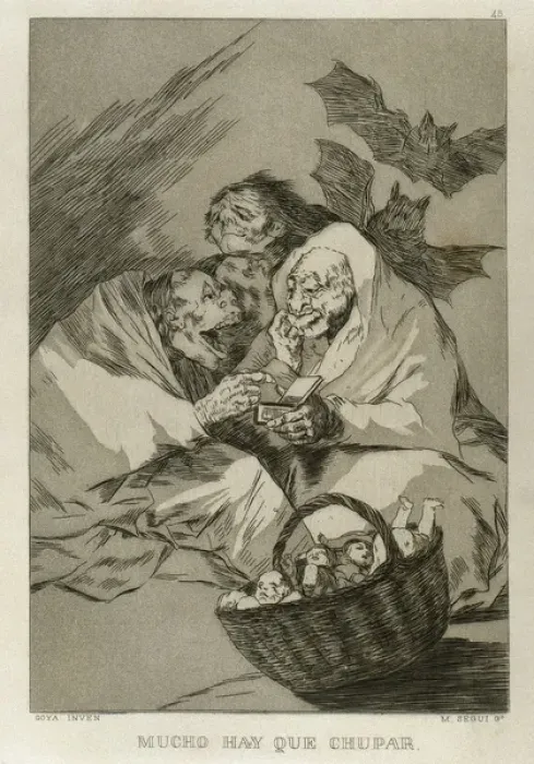 Framed Print : Los Caprichos by Francisco de Goya (1746-1828) Framed Print : Los Caprichos by Francisco de Goya (1746-1828)