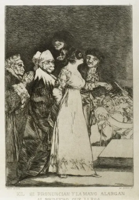 Framed Print : Los Caprichos by Francisco de Goya (1746-1828) Framed Print : Los Caprichos by Francisco de Goya (1746-1828)