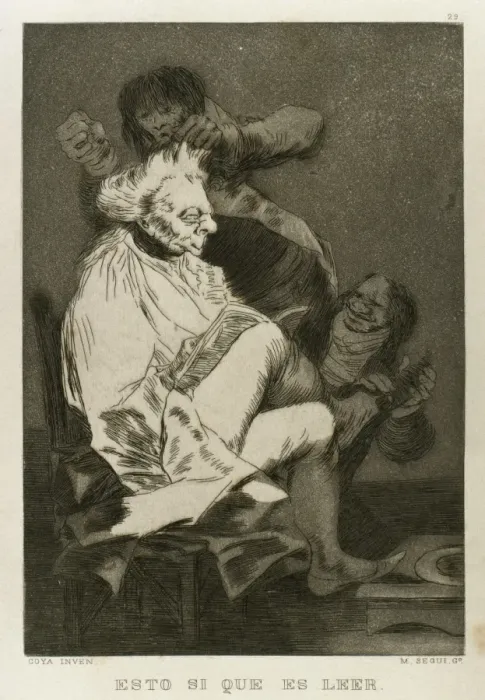 Framed Print : Los Caprichos by Francisco de Goya (1746-1828) Framed Print : Los Caprichos by Francisco de Goya (1746-1828)