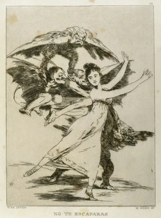 Framed Print : Los Caprichos by Francisco de Goya (1746-1828) Framed Print : Los Caprichos by Francisco de Goya (1746-1828)