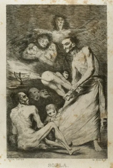 Framed Print : Los Caprichos by Francisco de Goya (1746-1828) Framed Print : Los Caprichos by Francisco de Goya (1746-1828)