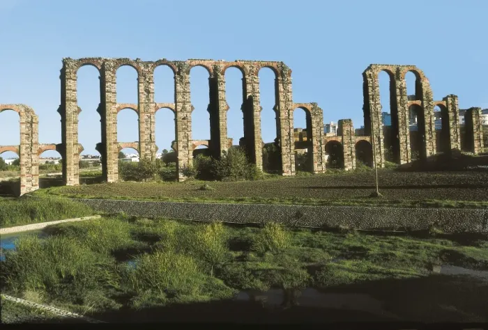 Framed Print : Los Milagros Aqueduct. 1st c. SPAIN. EXTREMADURA Framed Print : Los Milagros Aqueduct. 1st c. SPAIN. EXTREMADURA