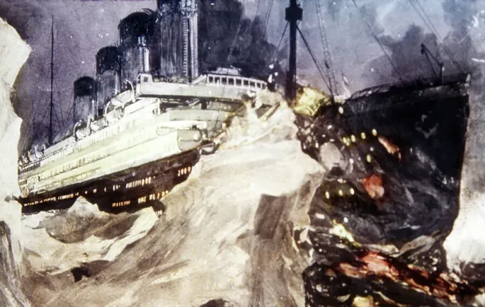 Framed Print : The Loss of the Titanic Magic Lantern Slide 1912 Framed Print : The Loss of the Titanic Magic Lantern Slide 1912