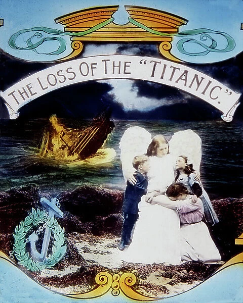 The Loss of the Titanic Magic Lantern Slide 1912