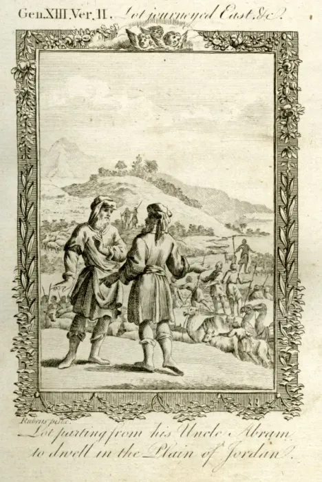 Framed Print : Lot parting from his uncle to dwell in the Plain of Jordan Framed Print : Lot parting from his uncle to dwell in the Plain of Jordan