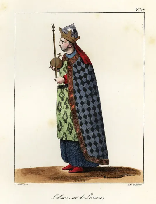 Framed Print : Lothair II (835-869), King of Lotharingia Framed Print : Lothair II (835-869), King of Lotharingia