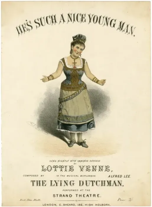 Framed Print : Lottie Venne / Singer 19C Framed Print : Lottie Venne / Singer 19C