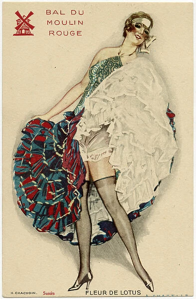 The Lotus Flower - Dancer of the Moulin Rouge, Paris