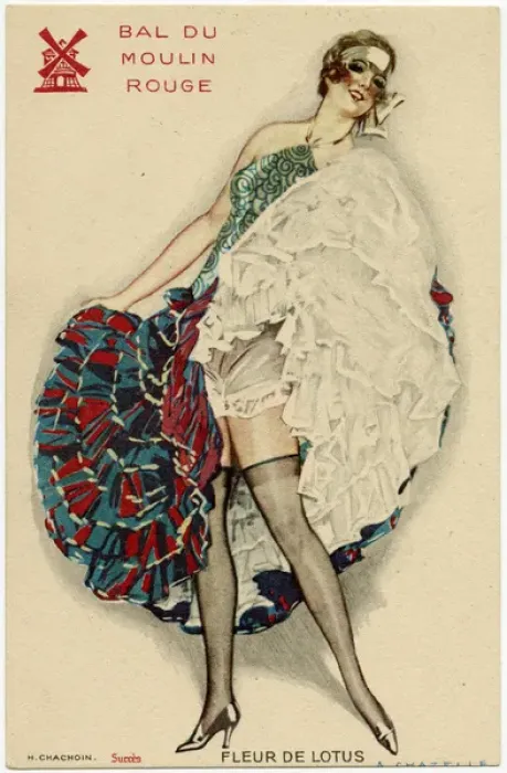 Framed Print : The Lotus Flower - Dancer of the Moulin Rouge, Paris Framed Print : The Lotus Flower - Dancer of the Moulin Rouge, Paris