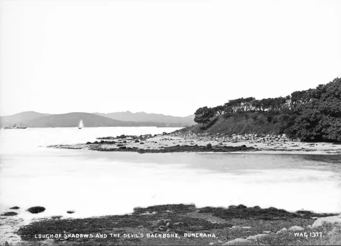 Framed Print : Lough of Shadows and the Devils Backbone, Buncrana Framed Print : Lough of Shadows and the Devils Backbone, Buncrana