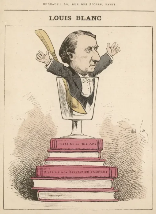 Framed Print : Louis Blanc / Gill 1878 Framed Print : Louis Blanc / Gill 1878