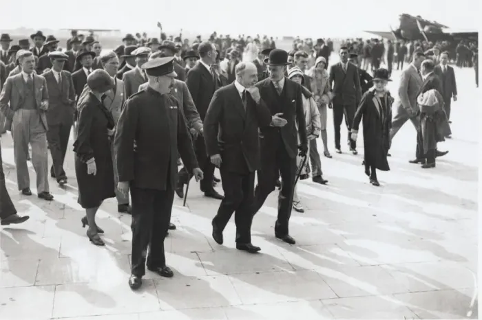 Framed Print : Louis Bleriot Arriving at Croydon Airport 27 July 1929, ? Framed Print : Louis Bleriot Arriving at Croydon Airport 27 July 1929, ?