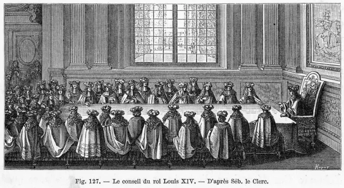 Framed Print : Louis & his Council Framed Print : Louis & his Council