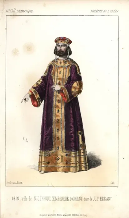 Framed Print : Louis-Henri Obin in the role of Nicephore Framed Print : Louis-Henri Obin in the role of Nicephore