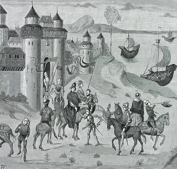 Louis II of Bourbon (1337-1410) in Genoa, to lead the Mahdia