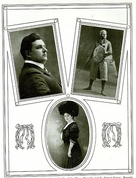 Louis Lestelly, Arthur Lheureux and Marie Knupfer-Egli
