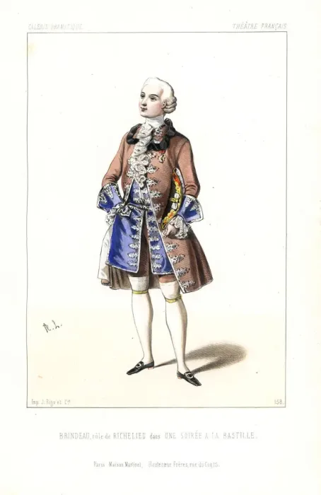 Framed Print : Louis-Paul-Edouard Brindeau as Richelieu in Framed Print : Louis-Paul-Edouard Brindeau as Richelieu in
