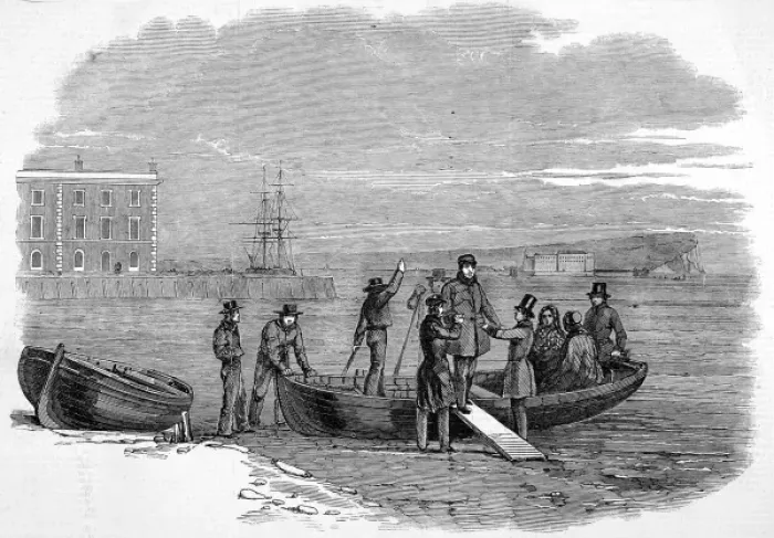 Framed Print : Louis Philippe landing at Newhaven Framed Print : Louis Philippe landing at Newhaven