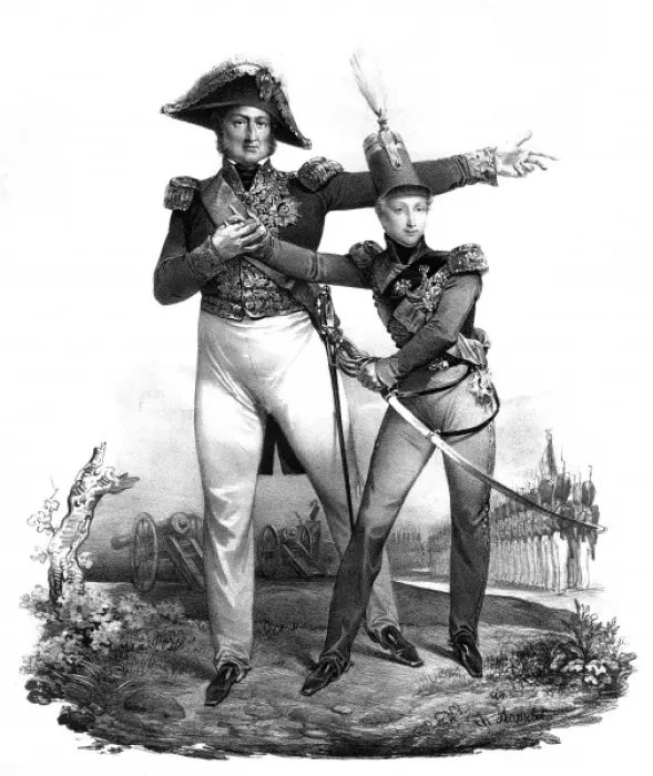 Framed Print : Louis-Philippe & Son Framed Print : Louis-Philippe & Son