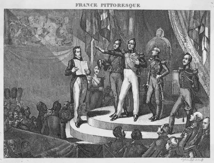Framed Print : Louis-Philippe Swears Framed Print : Louis-Philippe Swears